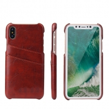 Hot sale top quality PU leather mobile phone cases artificial leather iphoneX cases with cards holder