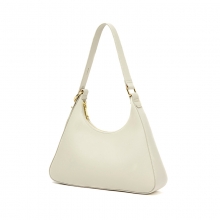 Hot selling good quality genuine leather triangle ladies handbag leather women purse
