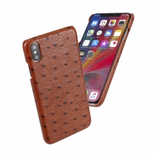Luxury design good quality ostrich pattern leather iphonex cases leather mobile phone cases