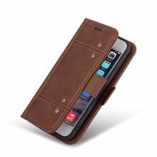 Factory price promotional multi functions genuine leather iphone7 cover with cards holder