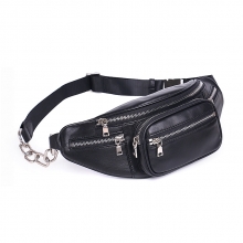 Factory price good quality soft sheep skin leather ladies handbags real leather fanny pack for women