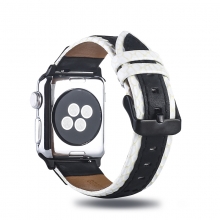Newest design good quality genuine leather apple watch straps real leather watch bands 38mm