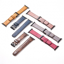 New design genuine leather apple watch 7 bands 38/40mm leather watch straps
