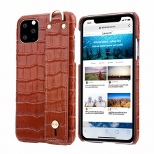 New arrivel factory price good quality crocodile grain leather mobile phone cases for iphone11