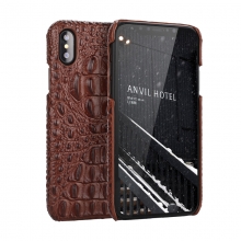 Hot selling top quality genuine leather crocodile print leather mobile phone cover leather iphone case