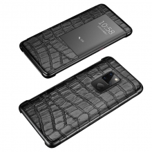 Wholesale price good quality crocodile print leather mobile phone cases for huawei mate 20 pro