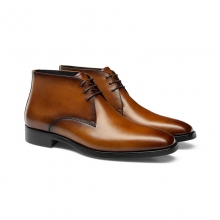 China wholesale fashion design vintage brown leather shoes lace up shoes for men