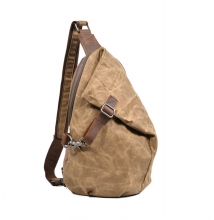 China factory cheap price good quality waxy canvas crossbody bags shoulder bag for men