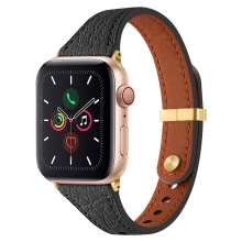 New arrival full grain leather apple watch strap smart watch band for ladies