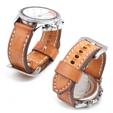 High quality tan leather watch band 22mm watch strap vintage leather watch straps