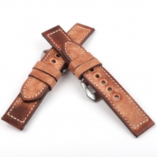 OEM design vintage brown leather watch accessories wrist watch bands watch straps for men