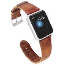 38mm 42mm Cheap price good quality vintage crazy horse leather watch strap for apple watch