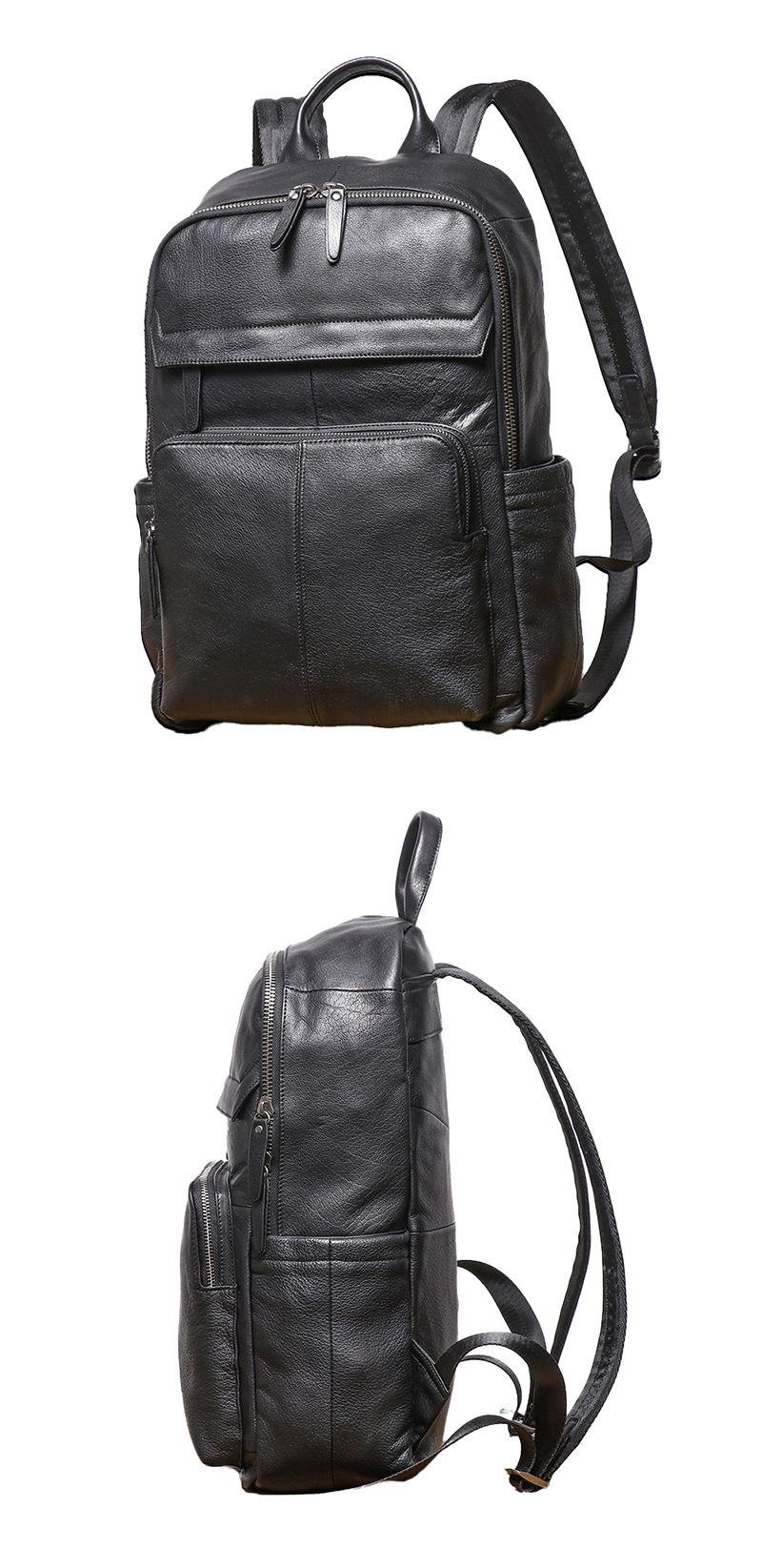 Genuine Leather Business Backpack Chinese Craftmanship