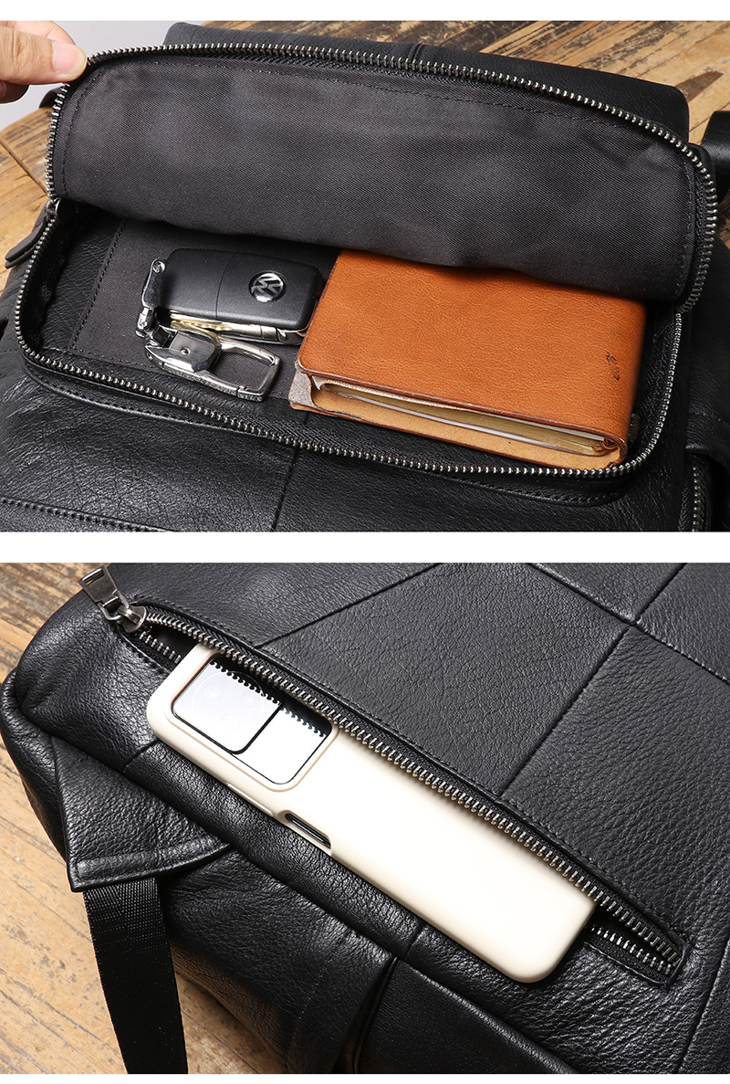 Genuine Leather Business Backpack Chinese Craftmanship