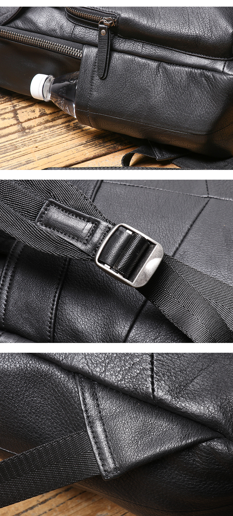 Genuine Leather Business Backpack Chinese Craftmanship