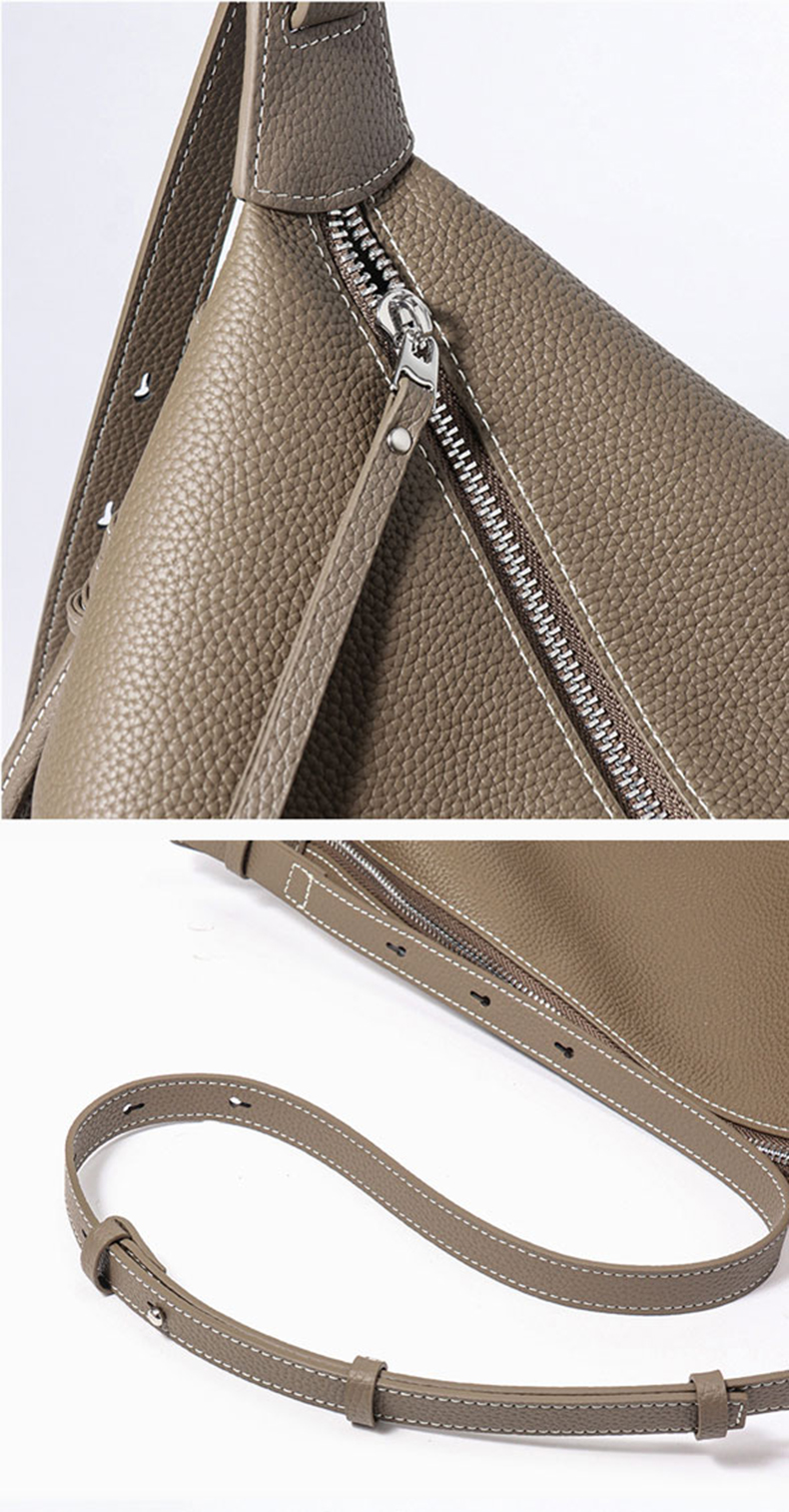 Custom Full Grain Leather Crossbody Bags Women Shoulder Bag for Everyday Use