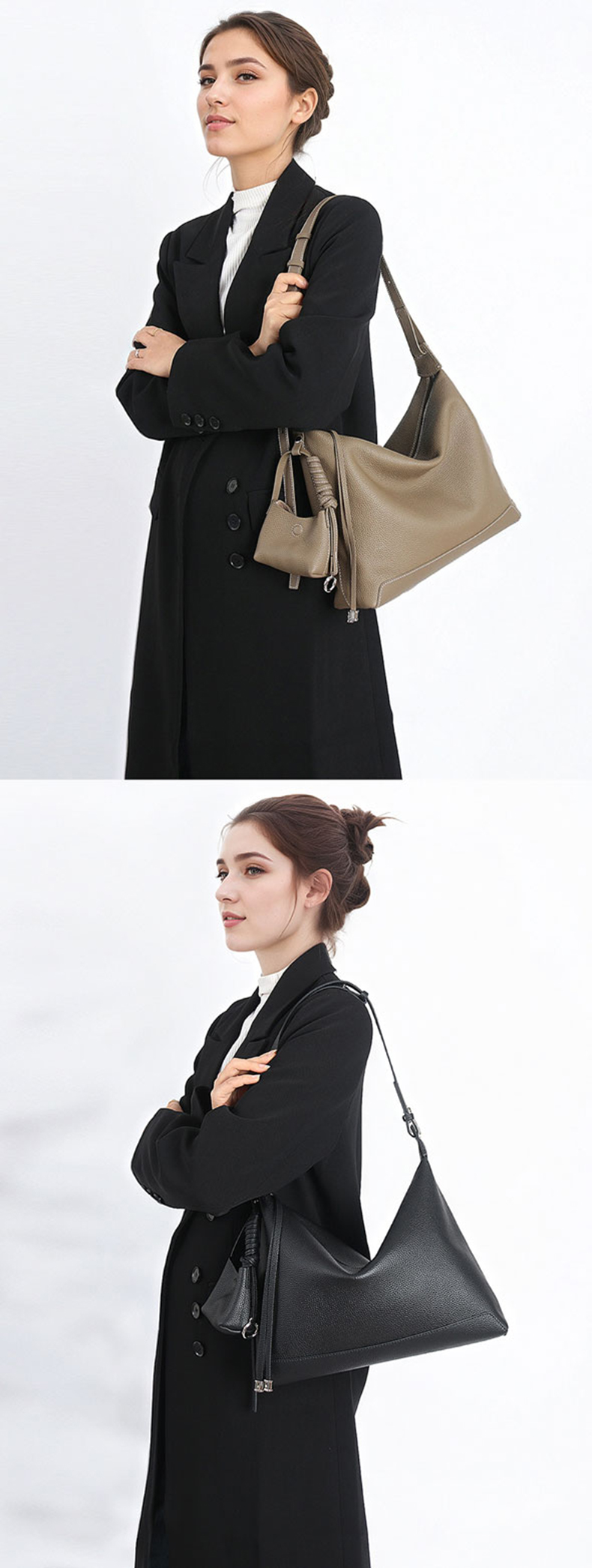 Custom Full Grain Leather Crossbody Bags Women Shoulder Bag for Everyday Use