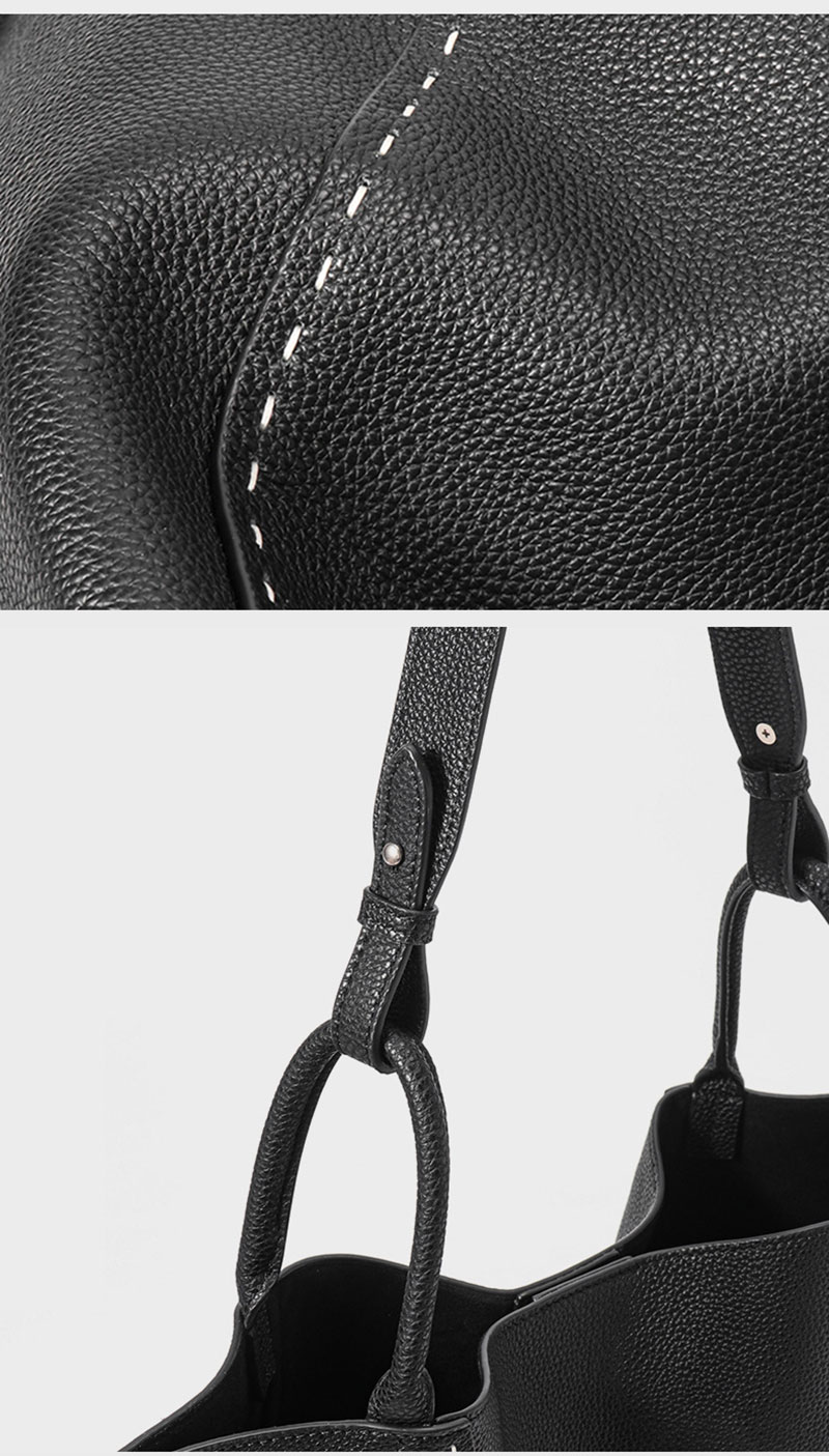 Custom Large Capacity Genuine Leather Mother Bag Trend Casual Shoulder Bag For Ladies