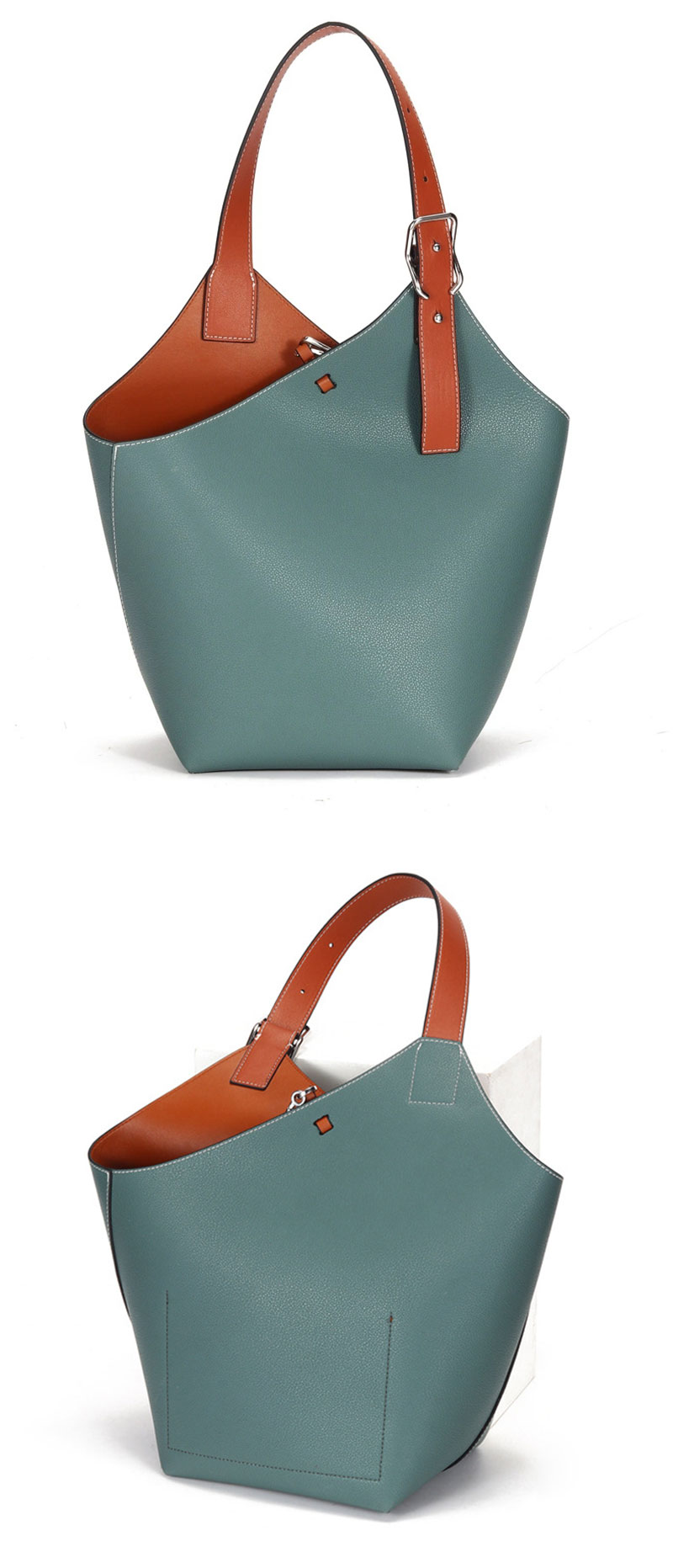 Elegant Premium Leather Bucket Handbag for Stylish Women