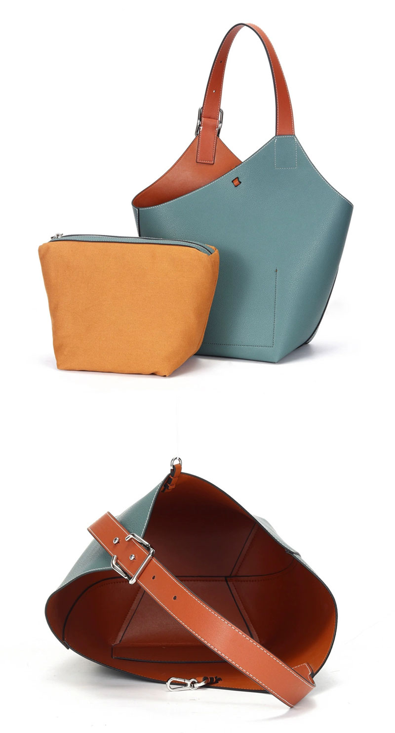 Elegant Premium Leather Bucket Handbag for Stylish Women