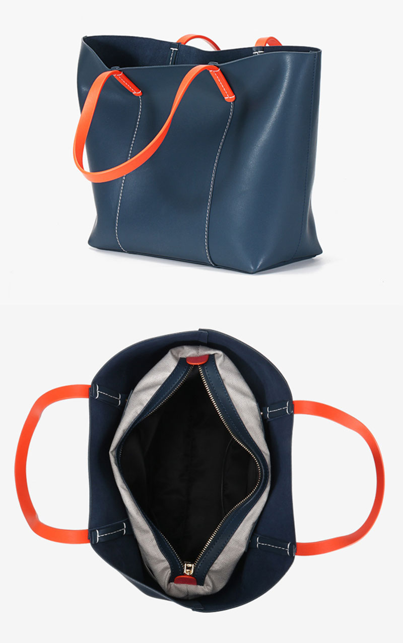 Stylish Large Capacity Leather Tote Bag for Women