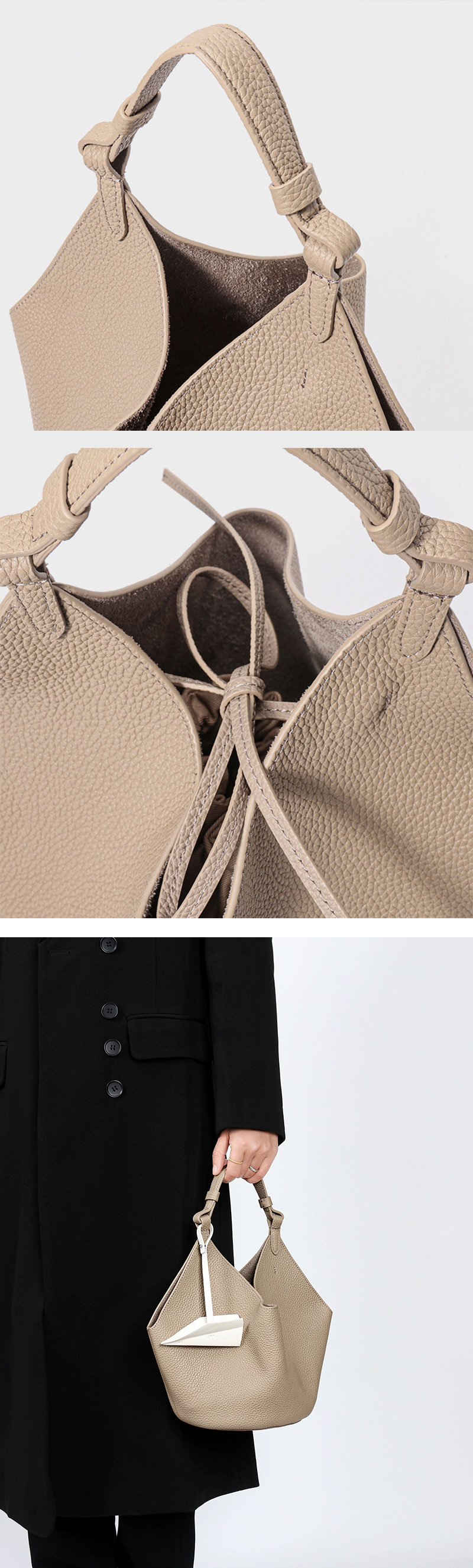 Elegant Genuine Leather Shoulder Tote Bag for Women