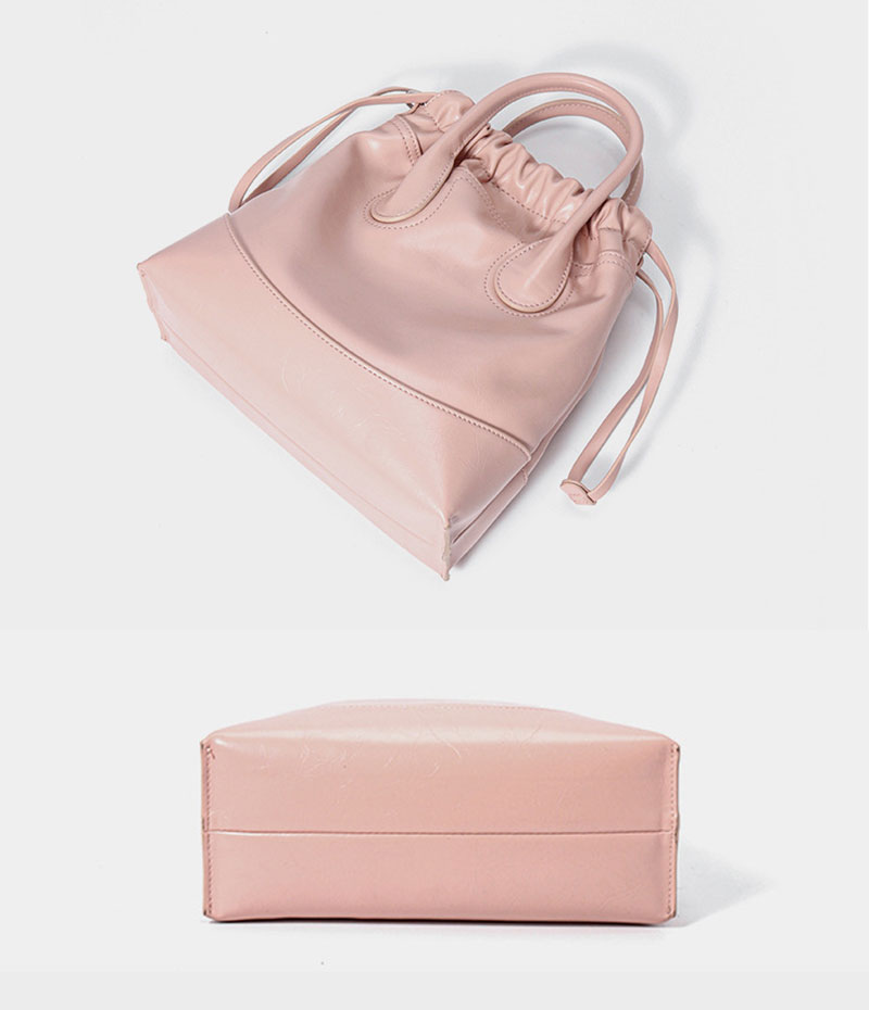 Stylish pink PU leather crossbody shoulder bag for fashionable ladies