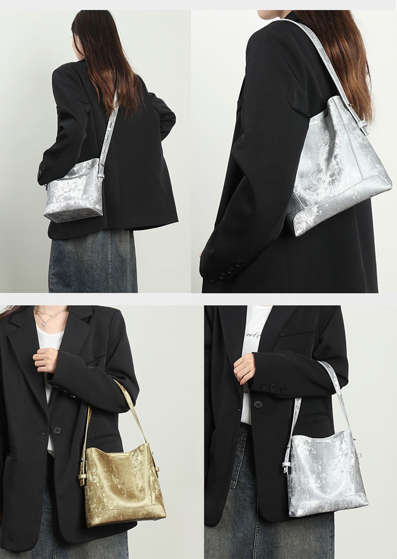 Chic Silk Leather Crossbody Shoulder Bag for Stylish Women