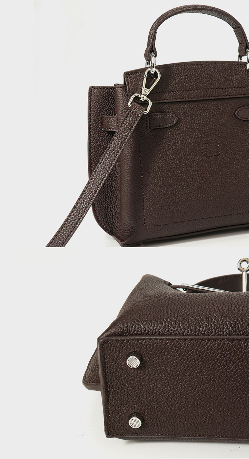 Designer Brand Premium Leather Tote Bag with Shoulder Strap for Women