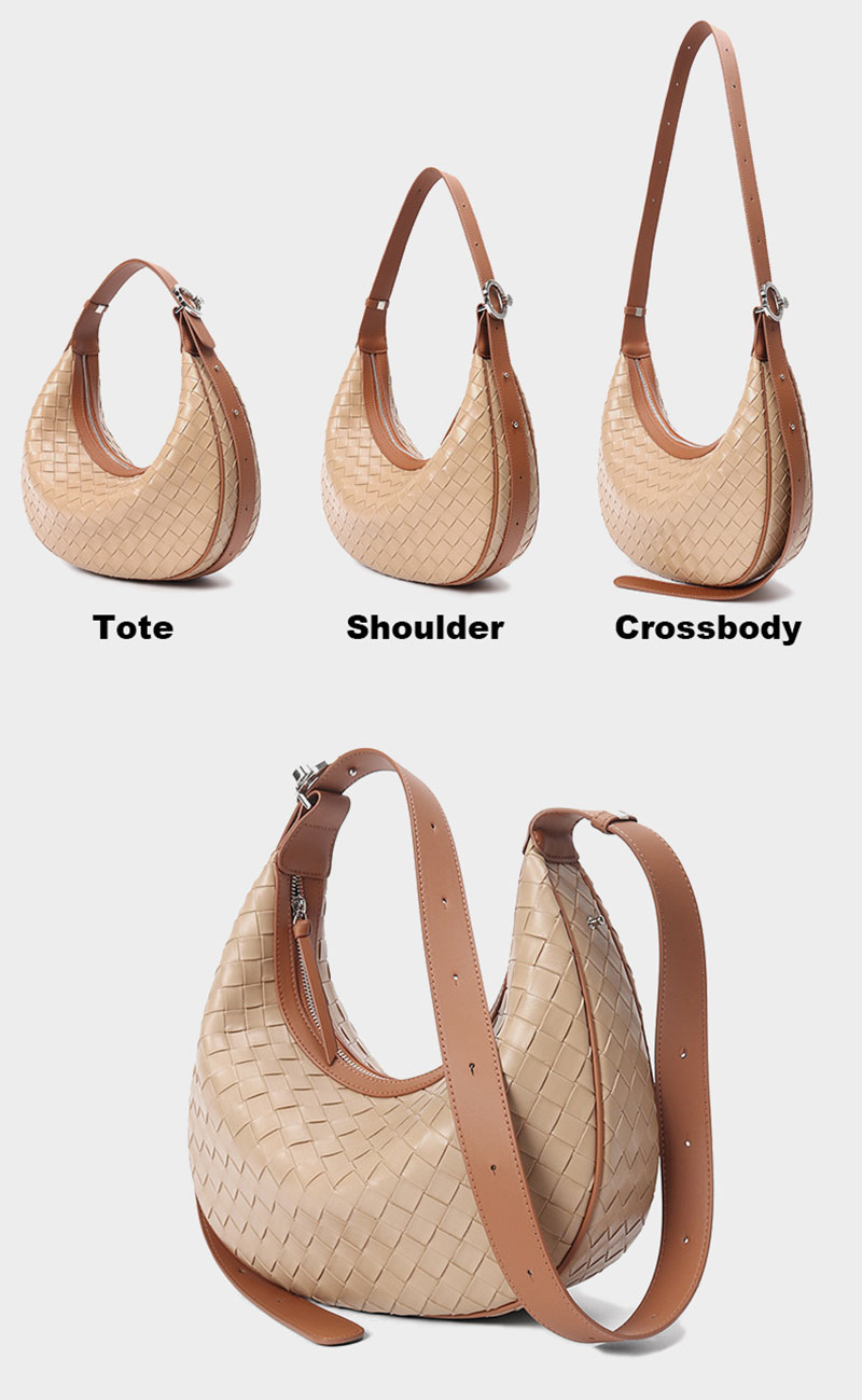 Designer Brand Premium Leather Tote Bag with Shoulder Strap for Women