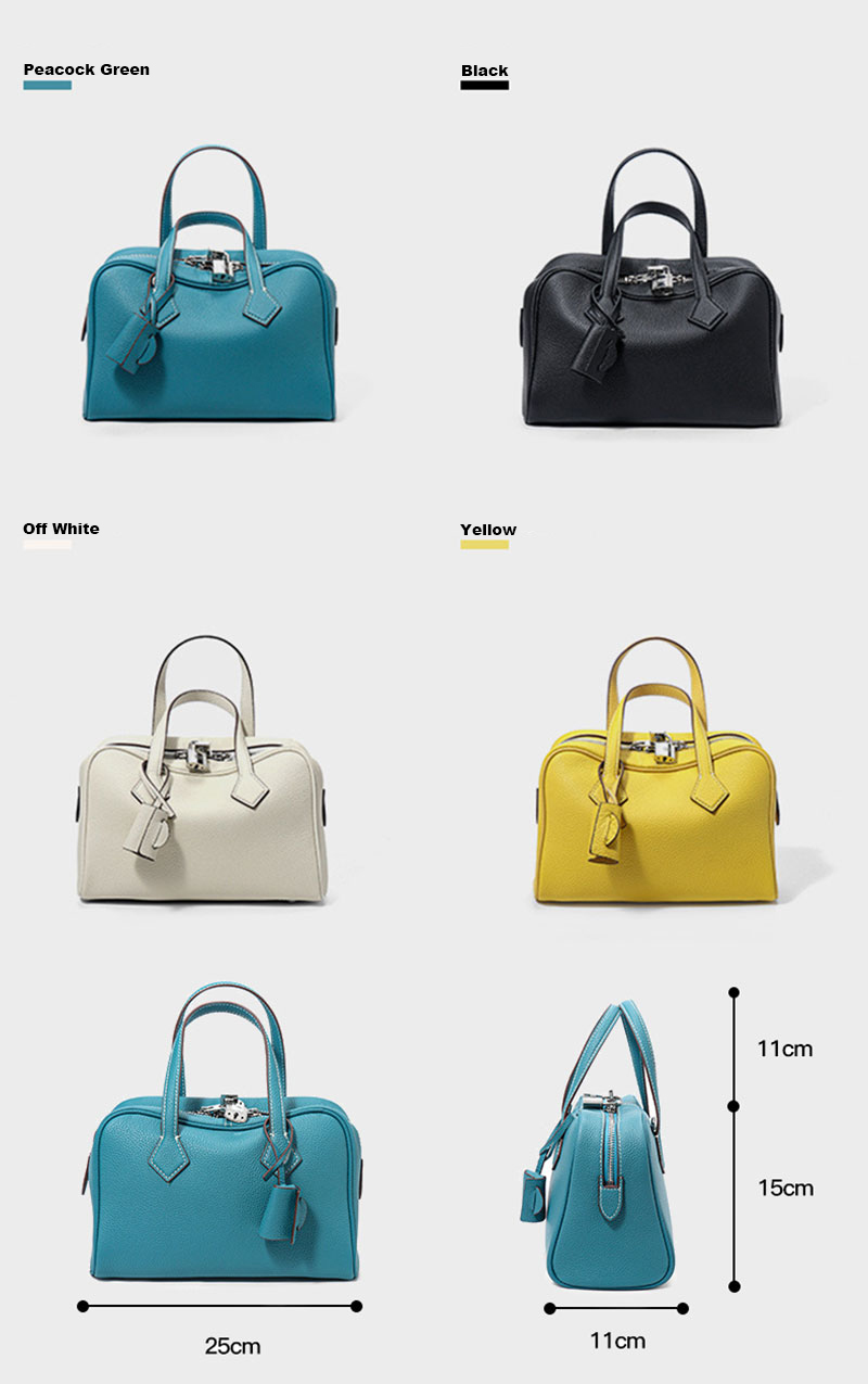 Elegant Peacock Green Leather Shoulder Bag with Adjustable Crossbody Strap