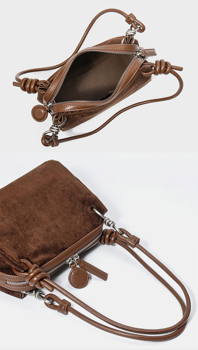 Premium Custom Design Suede Leather Shoulder Bag for Women