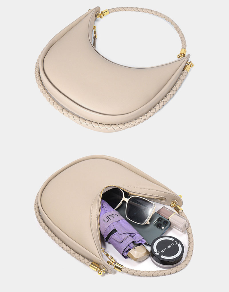 Stylish Cowhide Leather Dumpling Crossbody Shoulder Bag for Women