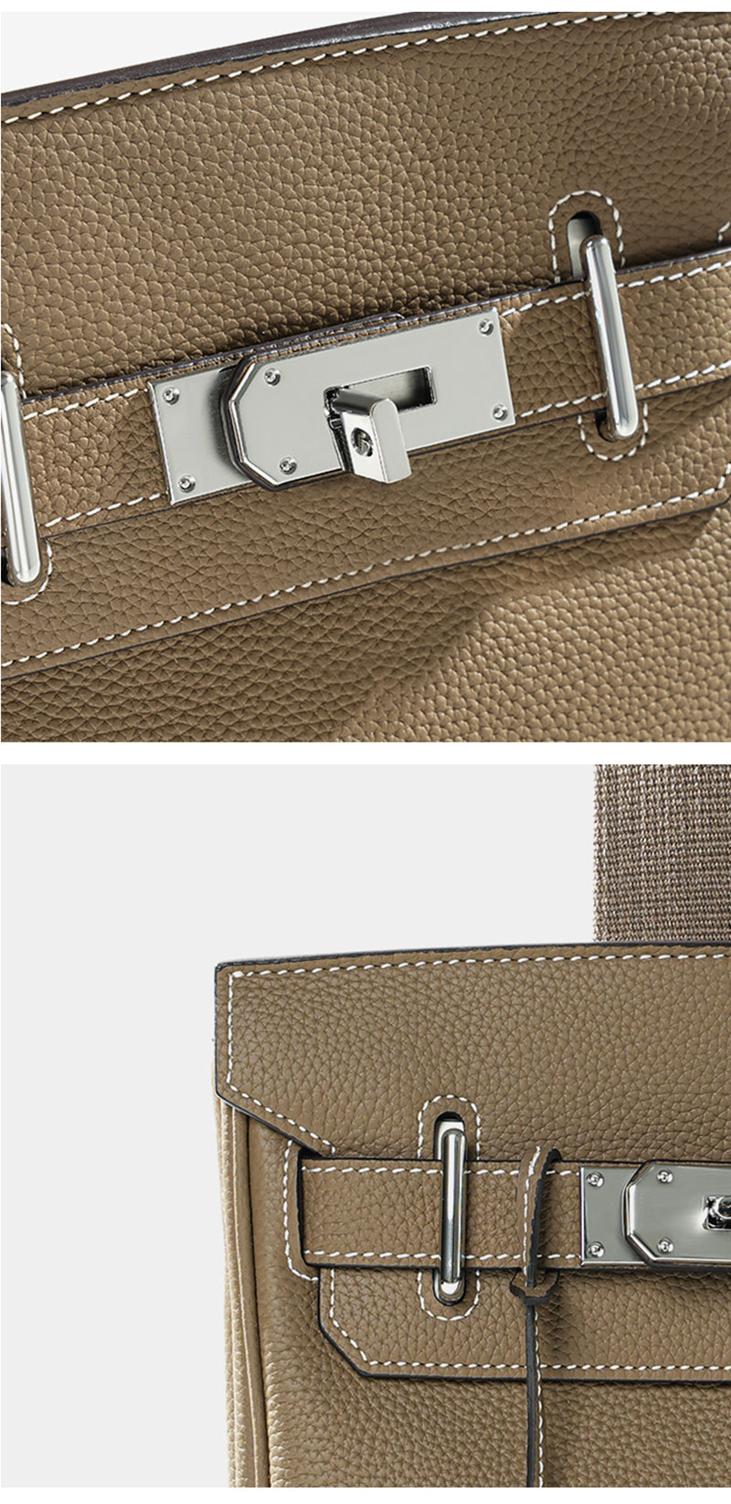 High End Designer Pebbled Leather Crossbody Bag for Men and Women