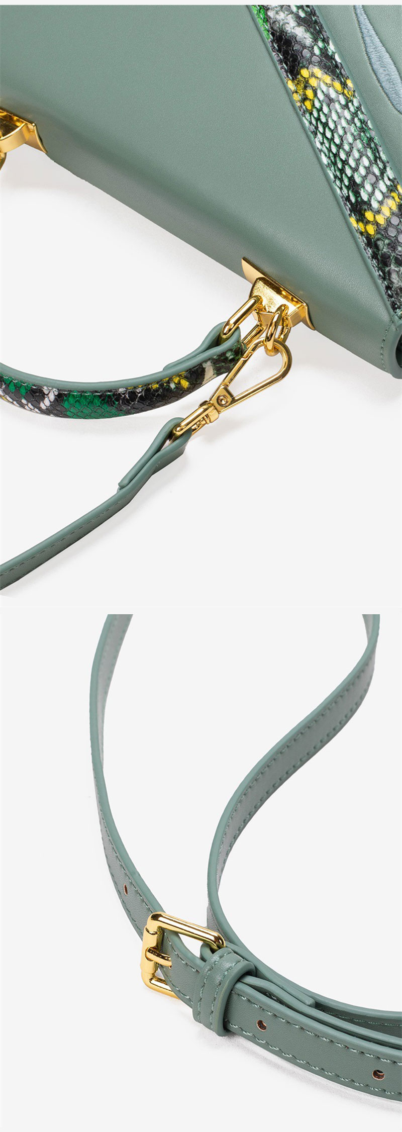 Custom Design Embroidery PU Leather Crossbody Shoulder Bag for Women