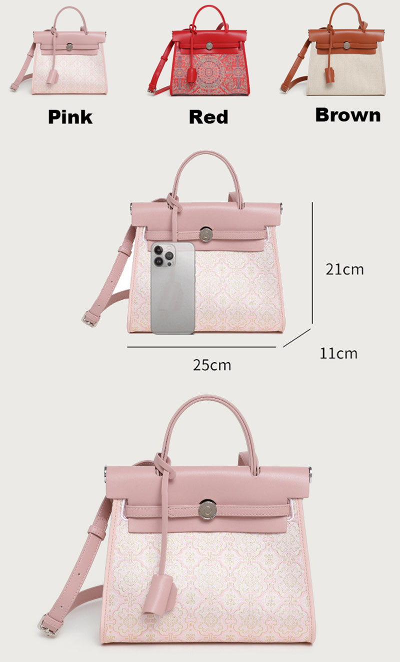 Stylish Women's PU Shoulder Bag with Unique Jacquard Design