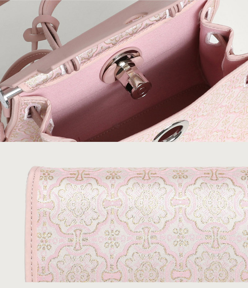 Stylish Women's PU Shoulder Bag with Unique Jacquard Design