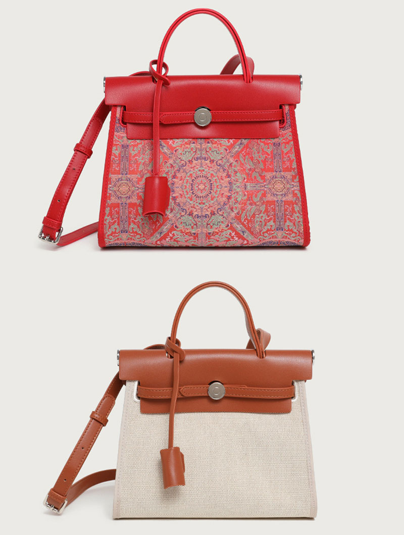 Stylish Women's PU Shoulder Bag with Unique Jacquard Design