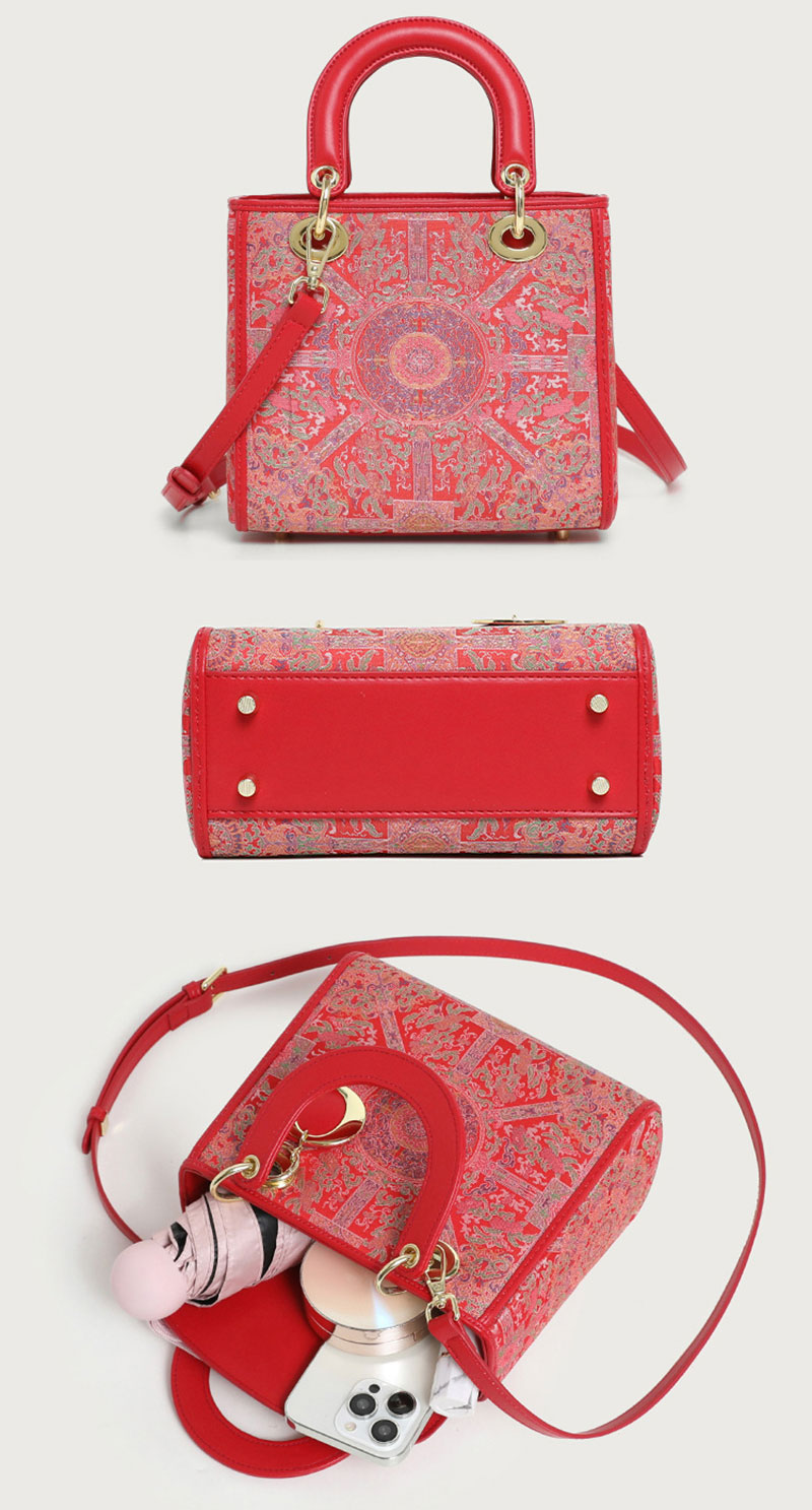 Elegant Women's Red PU Handbag Perfect for Party Nights