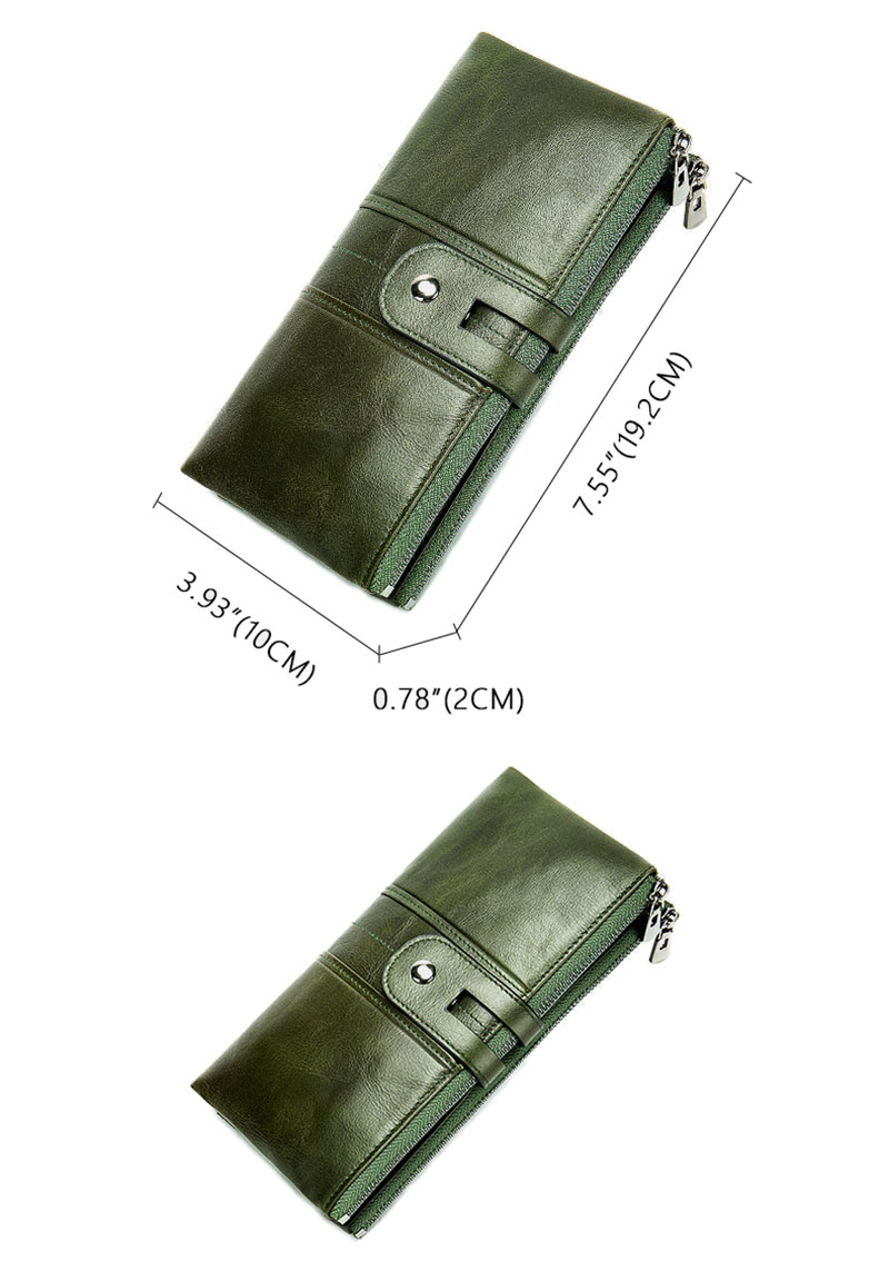 Premium Leather Multifunction Clutch RFID Credit Card Wallet for Women