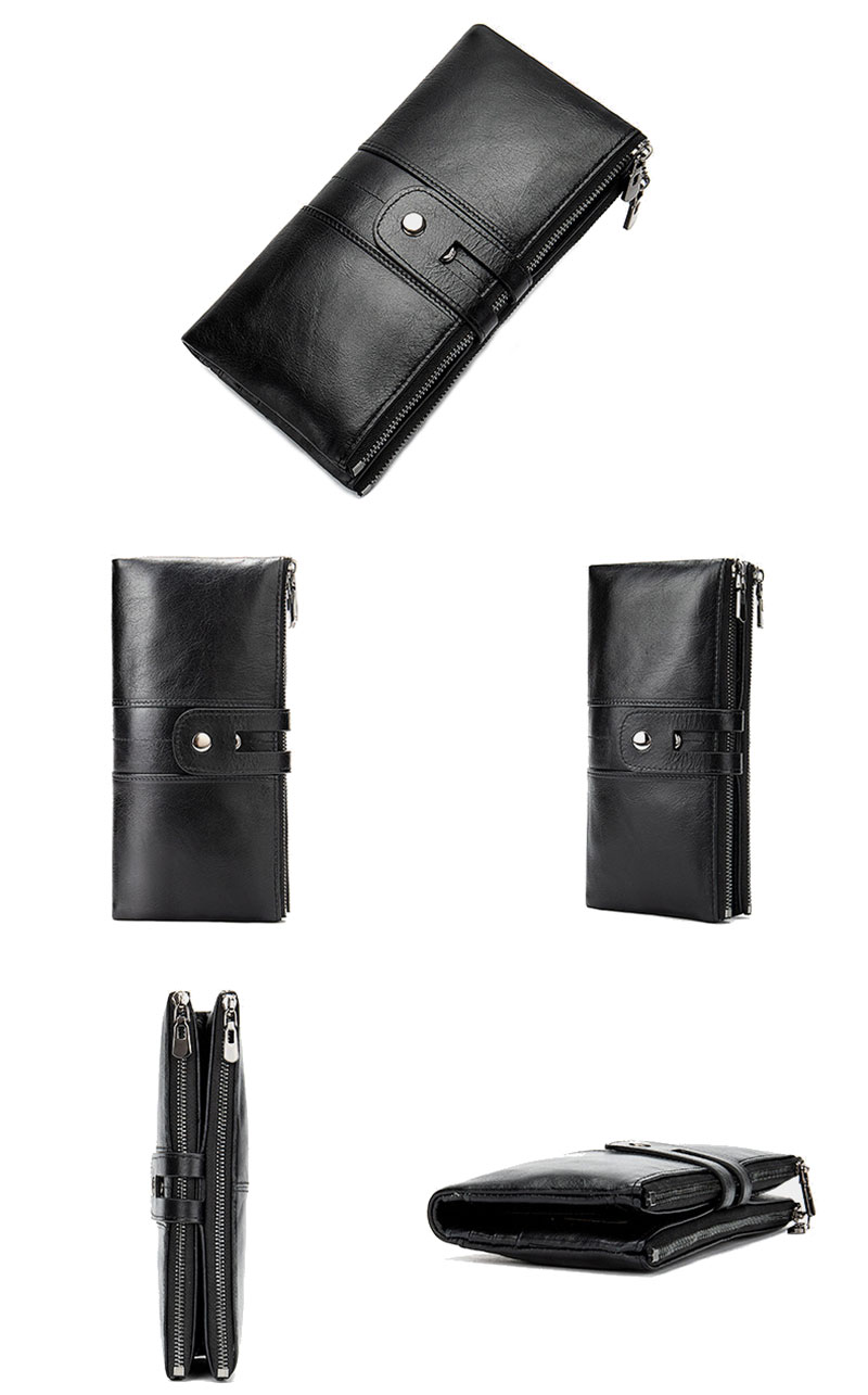 Premium Leather Multifunction Clutch RFID Credit Card Wallet for Women