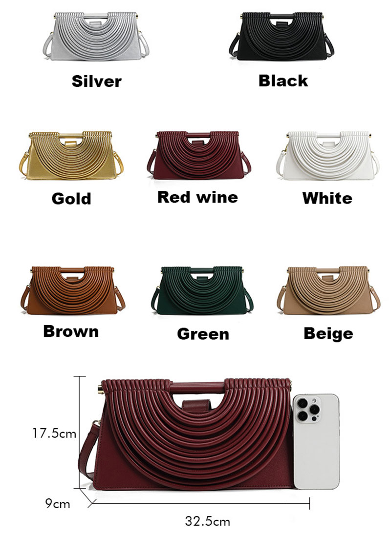 Chic Designer PU Clutch and Shoulder Bags for Women Everyday Use