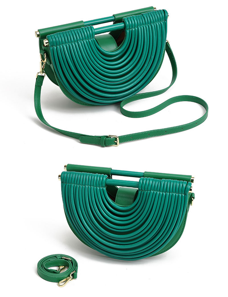 Elegant PU Leather Shoulder Bag with Luxury Noodle Design for Women