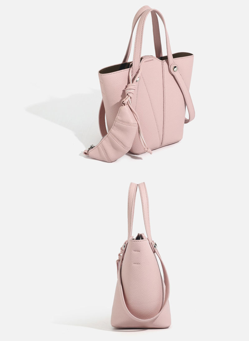 Stylish PU Leather Bucket Bag for Women - Trendy Purse