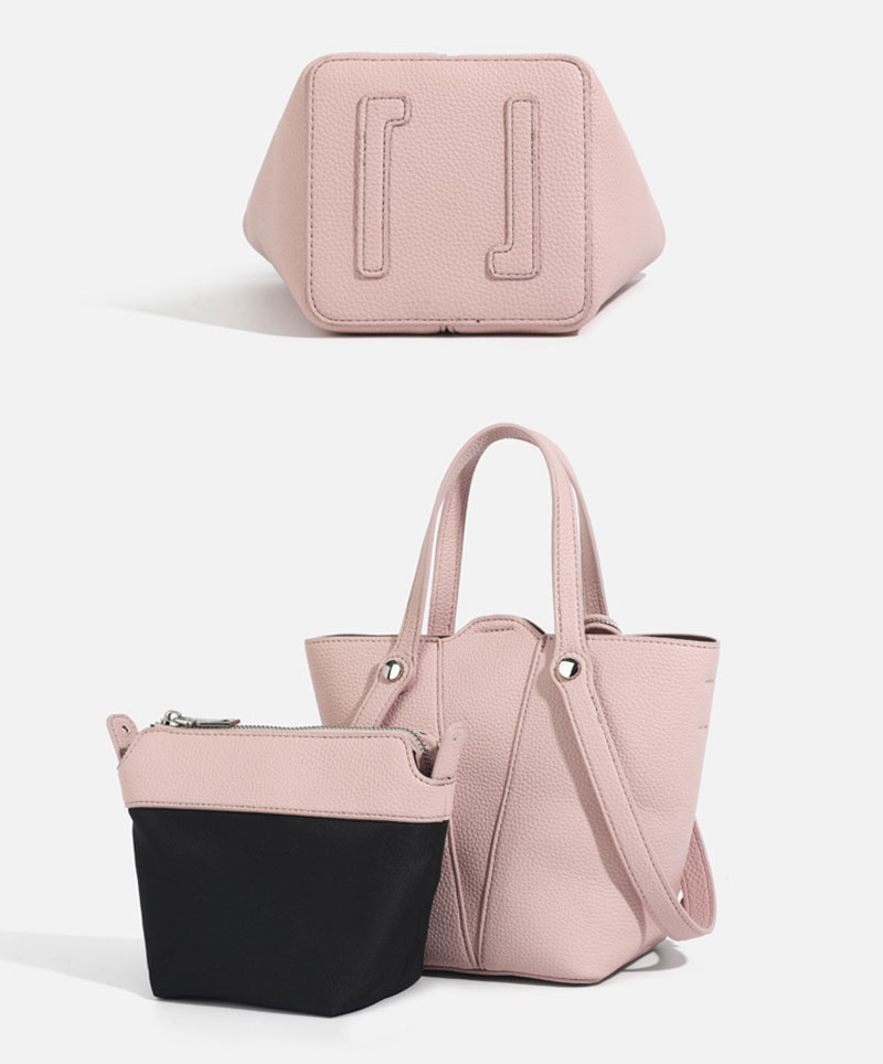 Stylish PU Leather Bucket Bag for Women - Trendy Purse