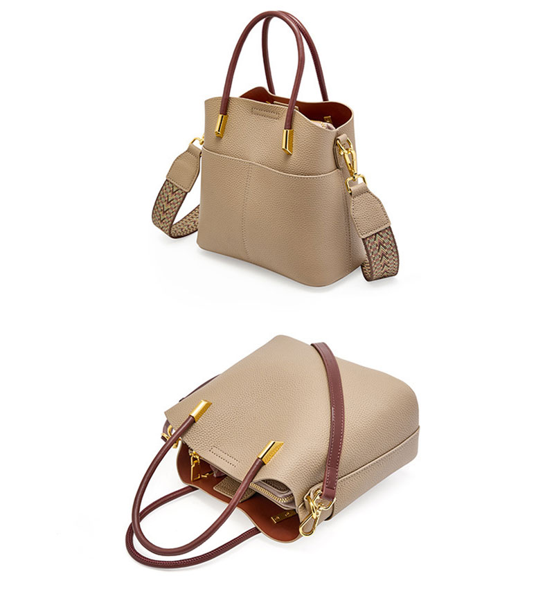 Elegant Designer Genuine Leather Purse Ladies Handbags with Shoulder Straps