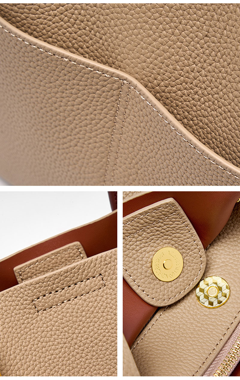 Elegant Designer Genuine Leather Purse Ladies Handbags with Shoulder Straps