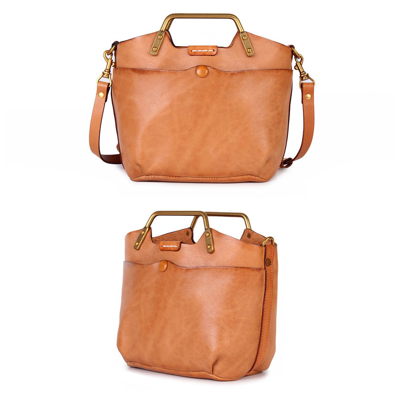 Timeless Vintage Leather Shoulder Bag for Stylish Women