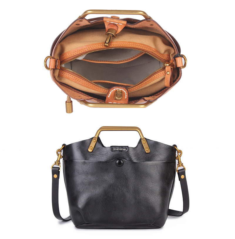 Timeless Vintage Leather Shoulder Bag for Stylish Women