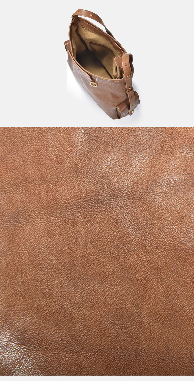 Guangzhou Premium Brown Leather Shoulder Bag Women Handbags